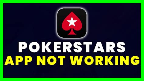 pokerstars not working